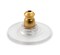 JewelrySupply Friction Earring Backs with Plastic Comfort Disc with Gold Plated Surgical Steel Base (Package of 10)